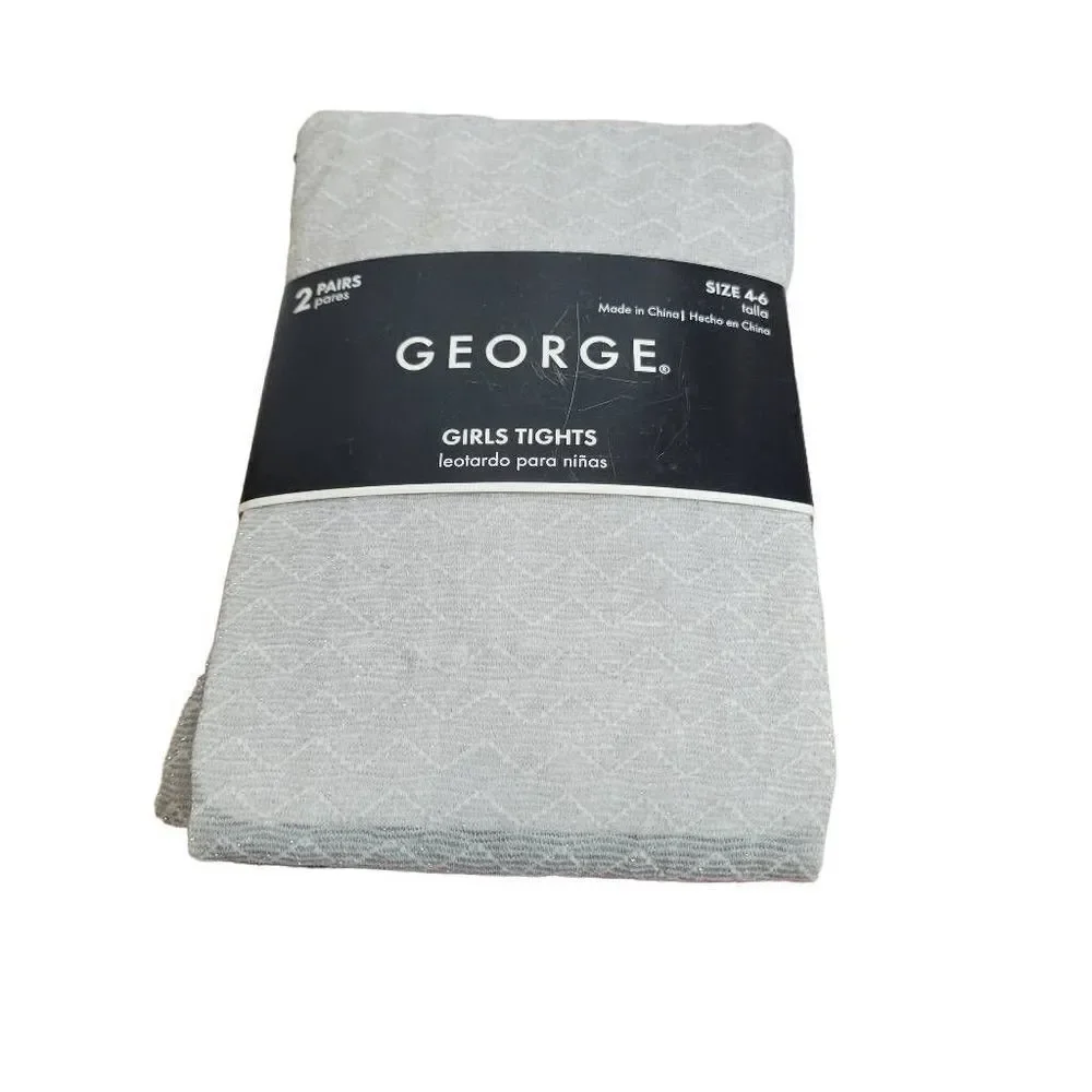 George 2 pack tights 4-6